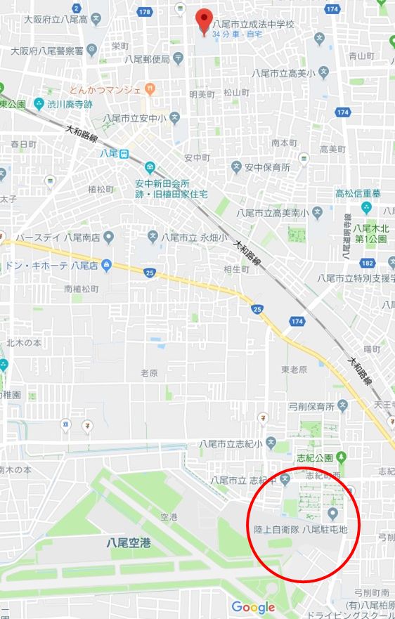 八尾市Map
